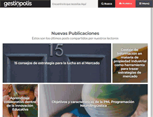 Tablet Screenshot of gestiopolis.com